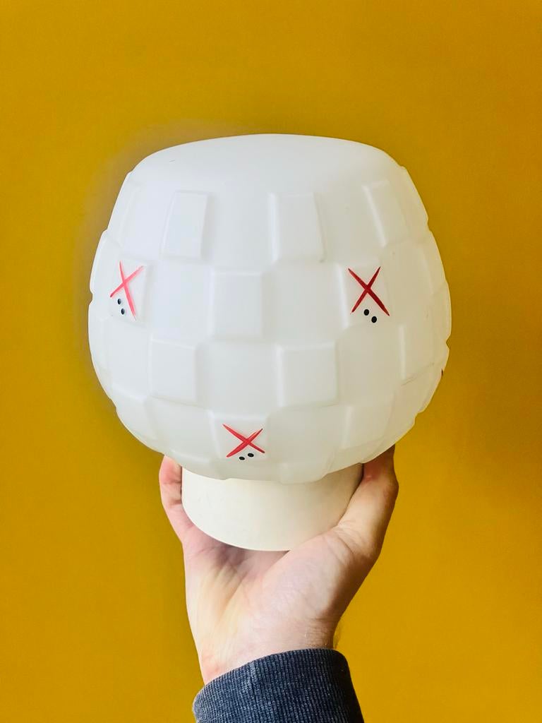 Vintage Plafonniere Melkglas, Ophalen of Verzenden, Gebruikt, Glas