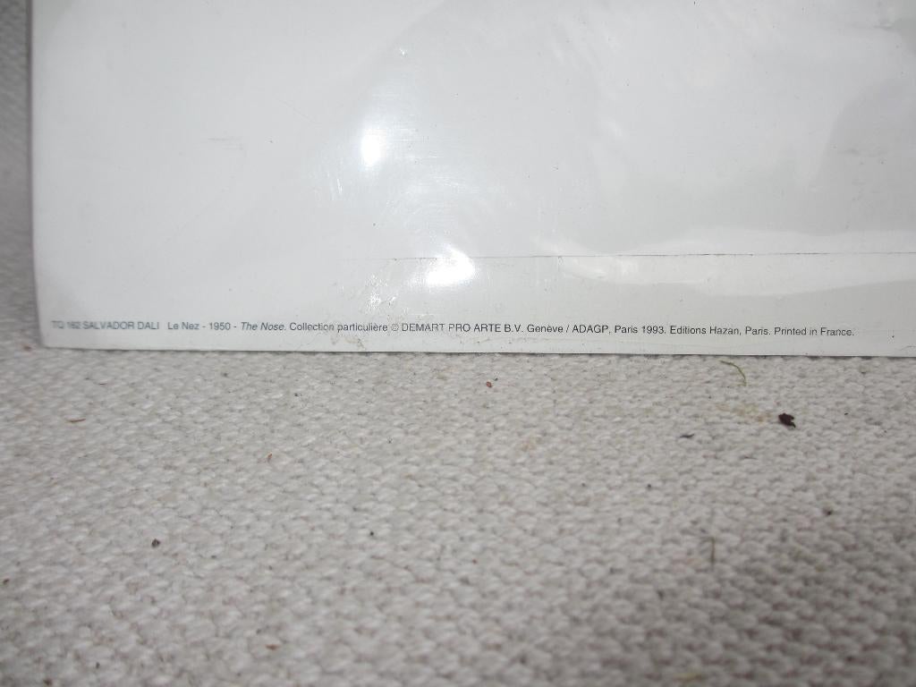 SALVADOR DALI, « LE NEZ, 1950 » zeldzame ARTPRINT 1993, Antiek en Kunst, Kunst | Etsen en Gravures, Ophalen of Verzenden