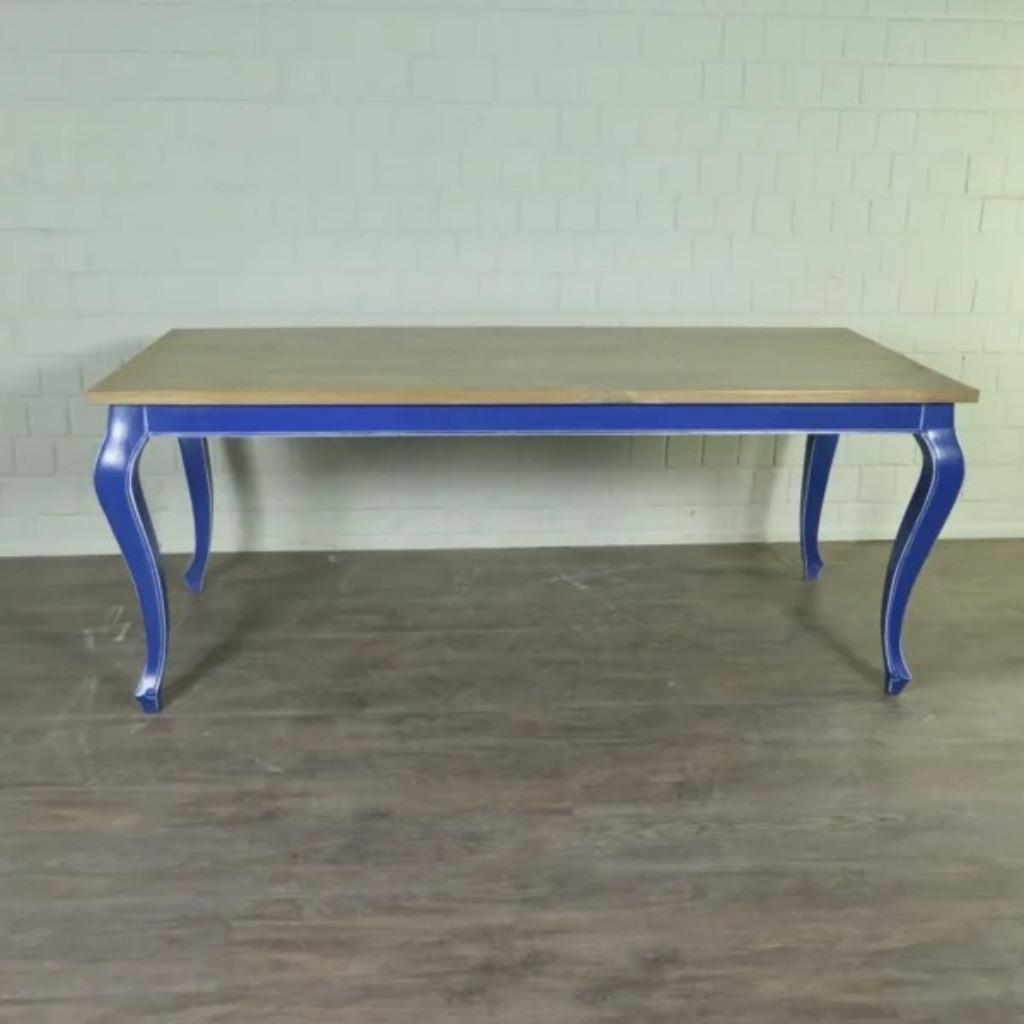 24339 Eettafel Queen Anne Massief Hout 2,00 m x 0,90 m, Ophalen, Nieuw, 50 tot 100 cm, Vijf personen of meer