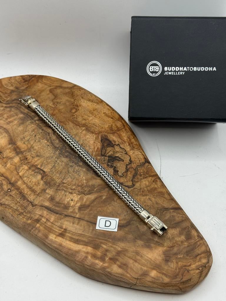 “ELLEN” buddha to buddha 20cm• Maat: D “GEPOLIJST”, Ophalen of Verzenden, Zo goed als nieuw, Zilver, Zilver