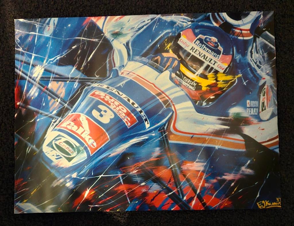 Formule 1 posters E.J. Kremer, Ophalen of Verzenden