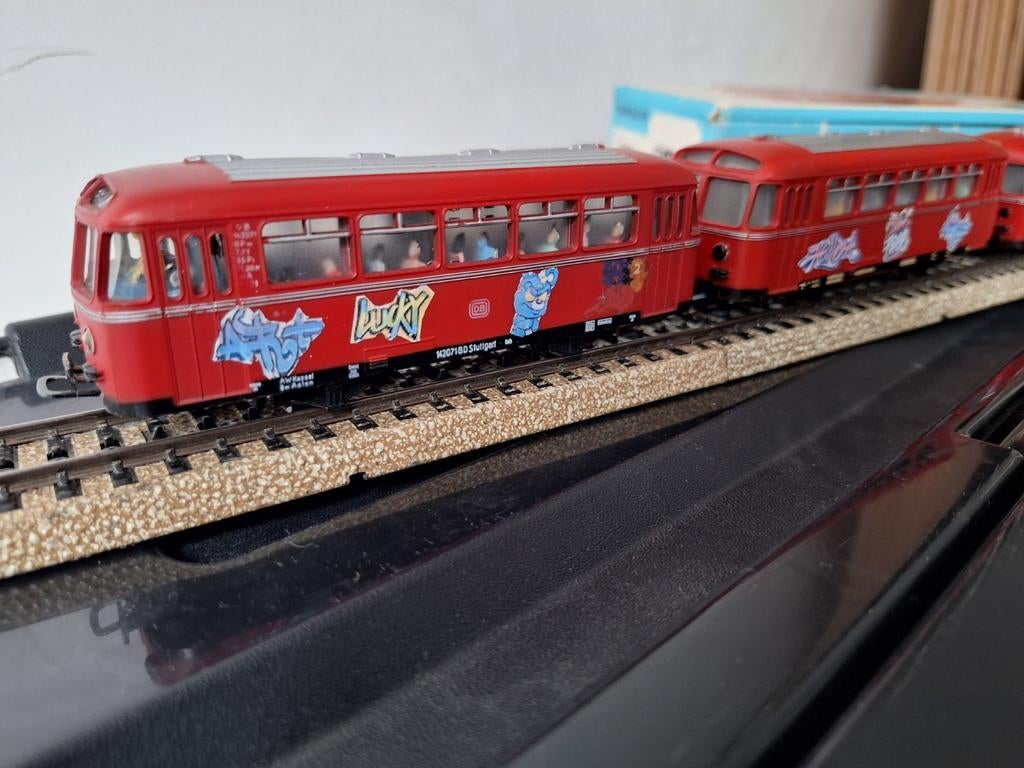 Märklin, Railbus, Digitaal, HO, 3delig, zeldzaam, Hobby en Vrije tijd, Wisselstroom, Ophalen of Verzenden, Märklin, Gebruikt