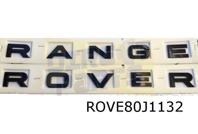 Emblemen tekst voor Range Rover Evoque ''Range" + "Rover'' v, Land Rover, -, Verzenden, -