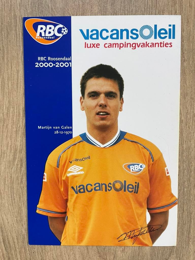 Fotokaart Martijn van Galen (RBC) ., Verzamelen, Sportartikelen en Voetbal, Ophalen of Verzenden, Nieuw, Buitenlandse clubs, Spelerskaart