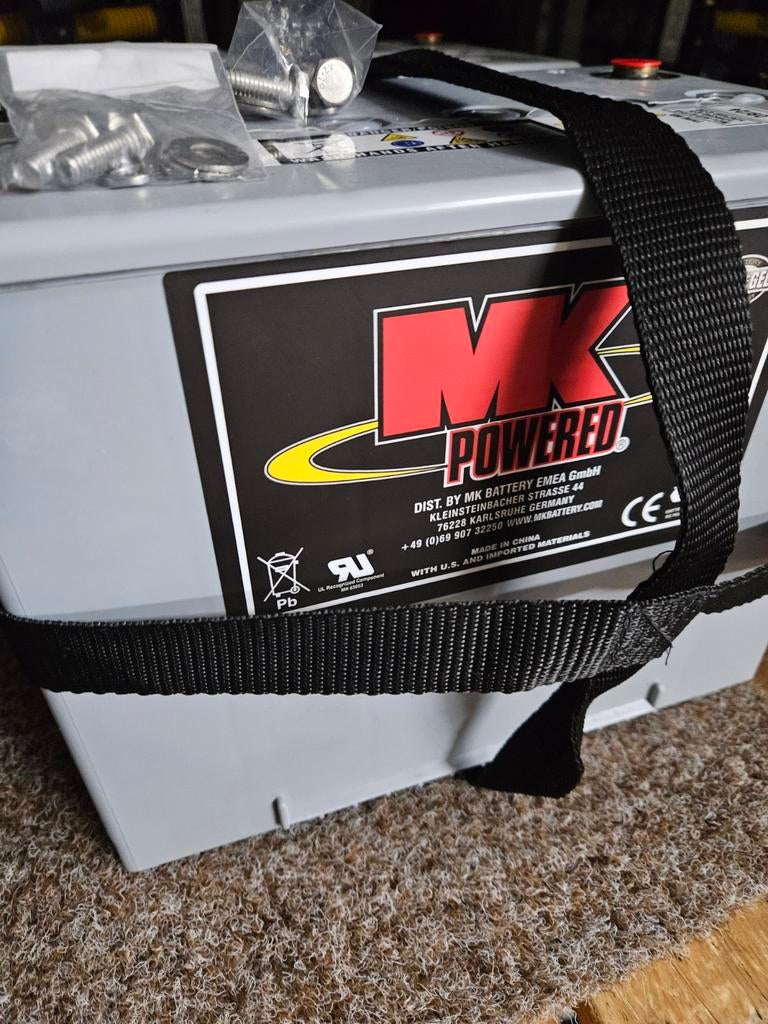 Nieuwe 12v 60ah MK gel accu / accu's / deep cycle accu's, Ophalen, Nieuw, Oplaadbaar