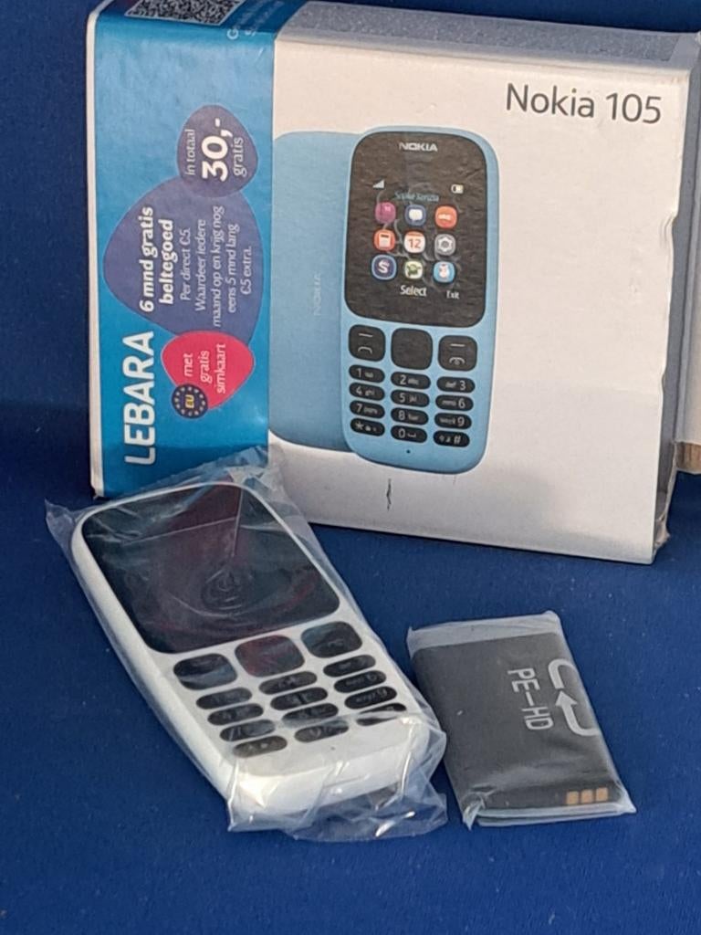 Nokia 105 - Nieuwe Onthaasttelefoon, Telecommunicatie, Mobiele telefoons | Nokia, Zwart, Fysiek toetsenbord, Nieuw, Ophalen of Verzenden