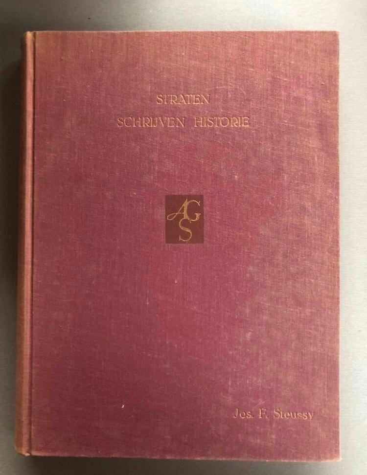 Straten schrijven historie Amsterdam Steussy Peter Spier, Antiek en Kunst, Ophalen of Verzenden