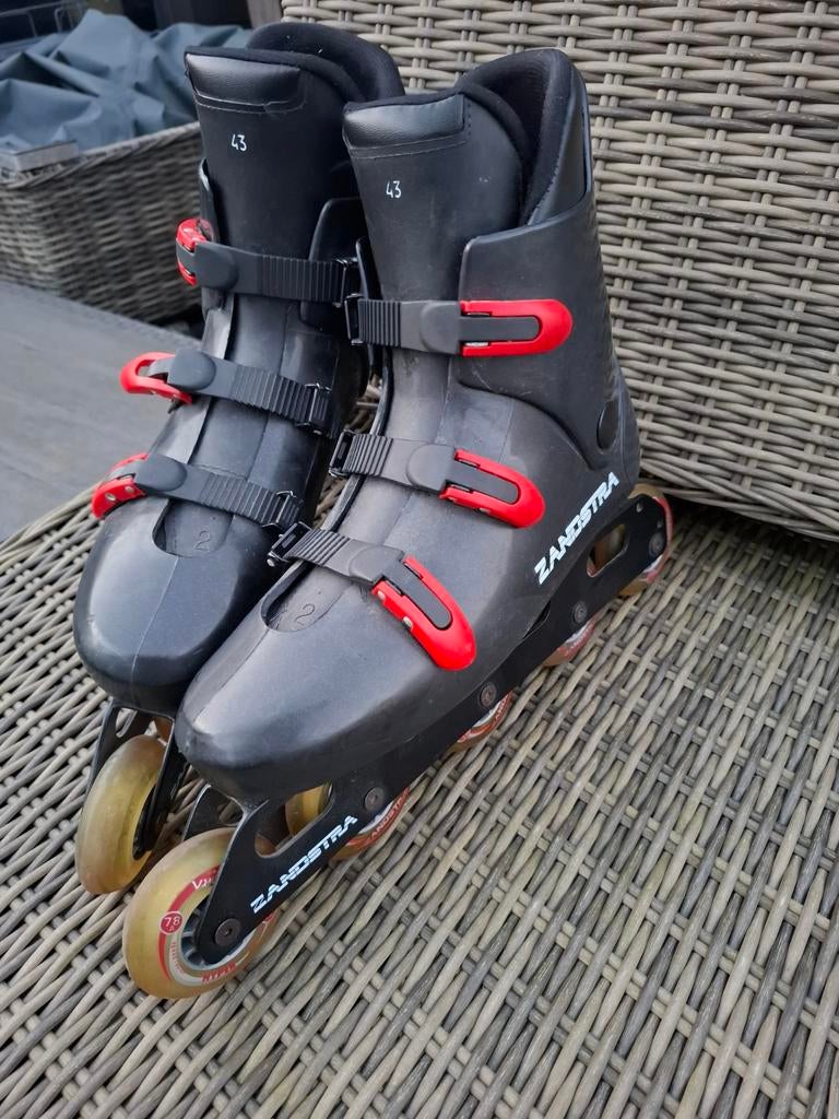 Zandstra maat 43 skeelers inline skates 5 x 76mm 78a 5 wiel, Sport en Fitness, Skeelers, Gebruikt, Inline skates 5 wielen, Heren