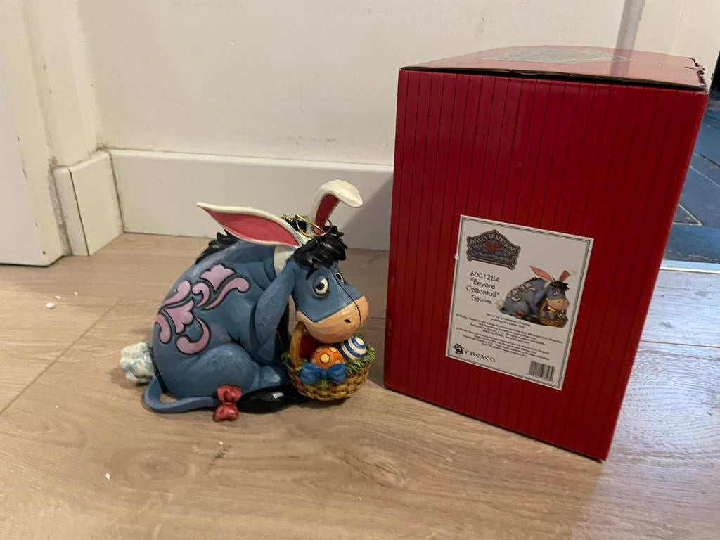 Disney Traditions Jim Shore eeyore Pasen, Ophalen of Verzenden, Winnie de Poeh of vrienden, Zo goed als nieuw, Beeldje of Figuurtje