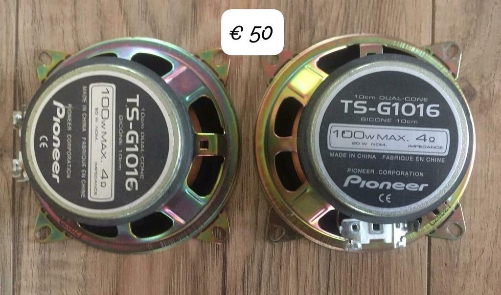 Pioneer  auto speakers  100 watt, Auto diversen, Ophalen, Zo goed als nieuw