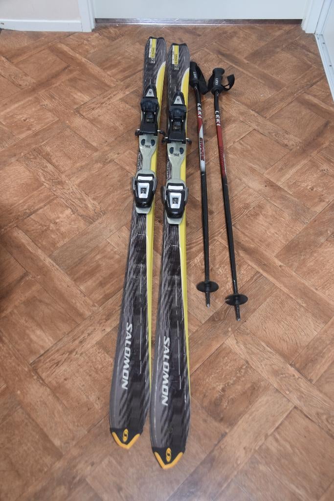 ski met stokken, Ophalen, 160 tot 180 cm, Gebruikt, Salomon