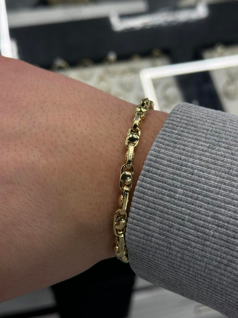 18K Goud - Gouden Armband - 18Karaat - Nieuw - 9.80gr, Ophalen of Verzenden, Nieuw, Goud, Goud