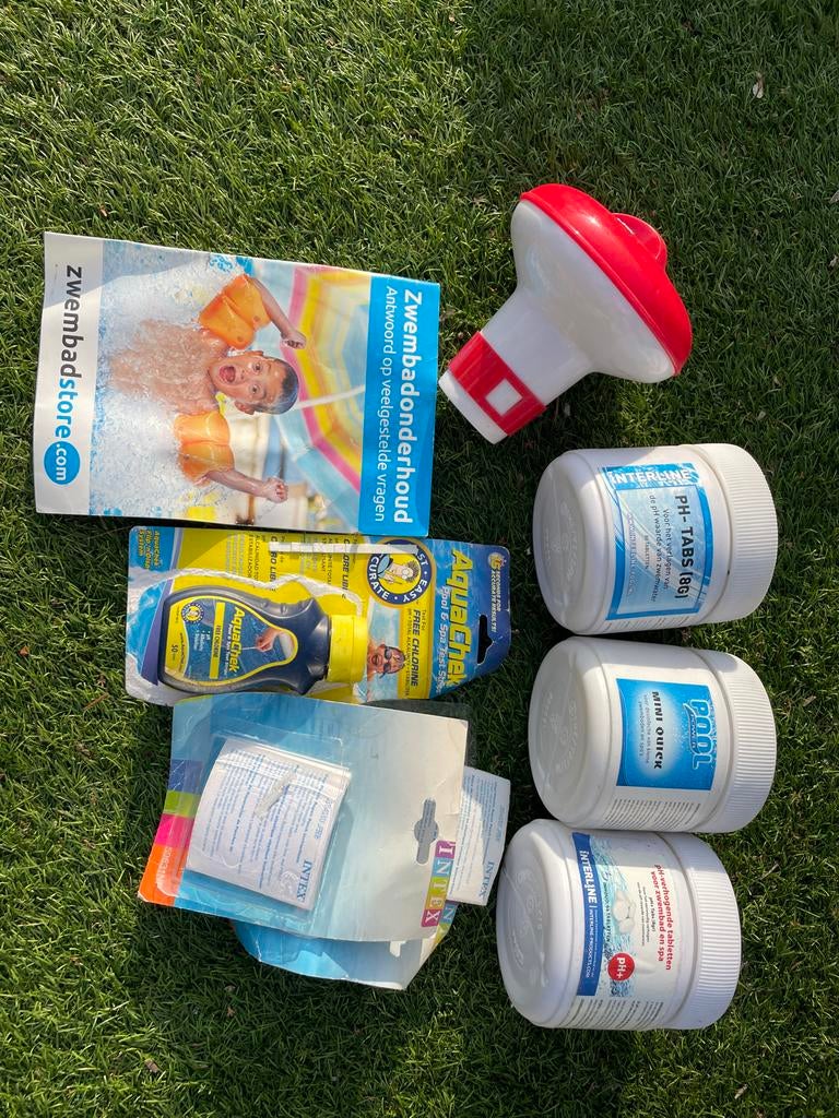 Zwembad onderhoudspakket: pH-tabs, chloor, teststrips, Ophalen, Nieuw, Overige typen