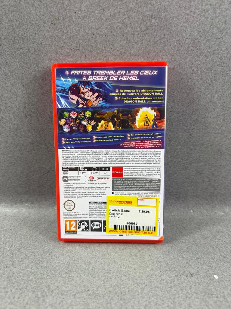 Dragonball Sparking Zero Nintendo Switch 2 | hoes | 406089, Avontuur en Actie, Online, 1 speler, Ophalen of Verzenden