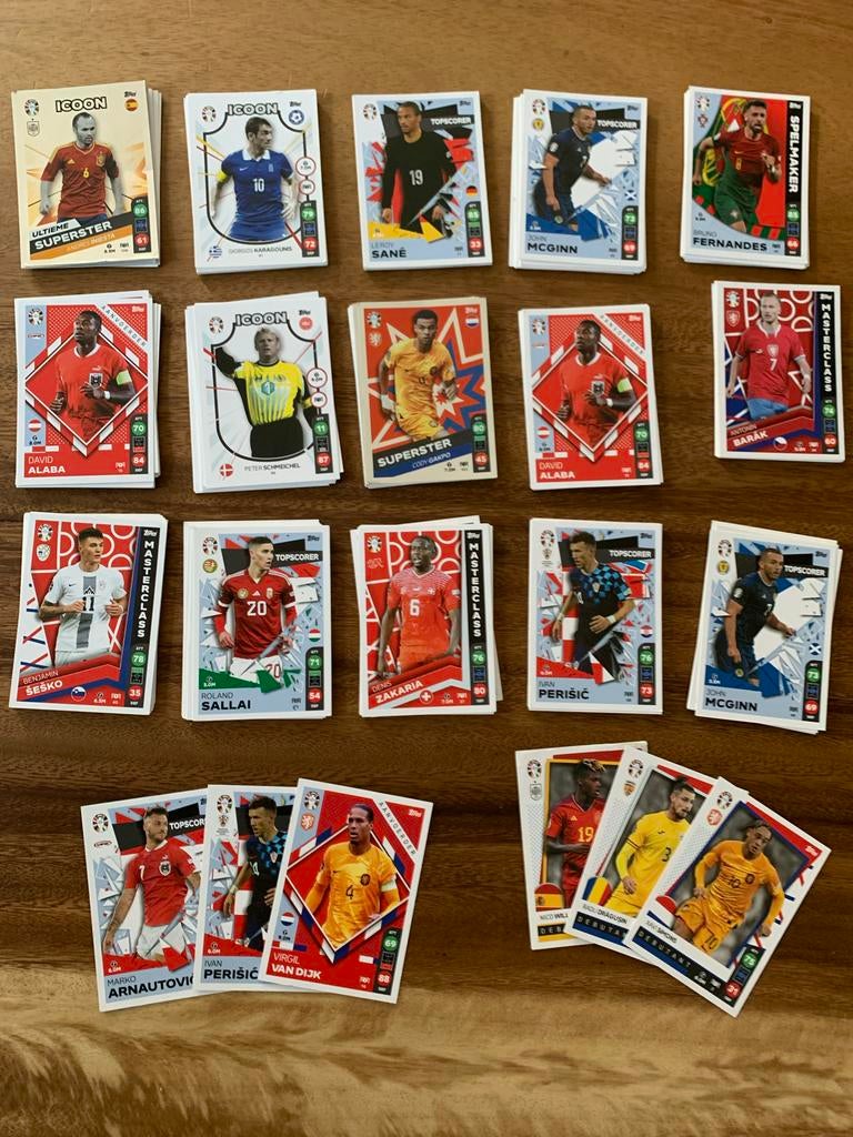 Heel veel voetbalkaartjes Lidl UEFA Euro2024, Ophalen of Verzenden, Zo goed als nieuw, Overige sporten, Spelerskaart