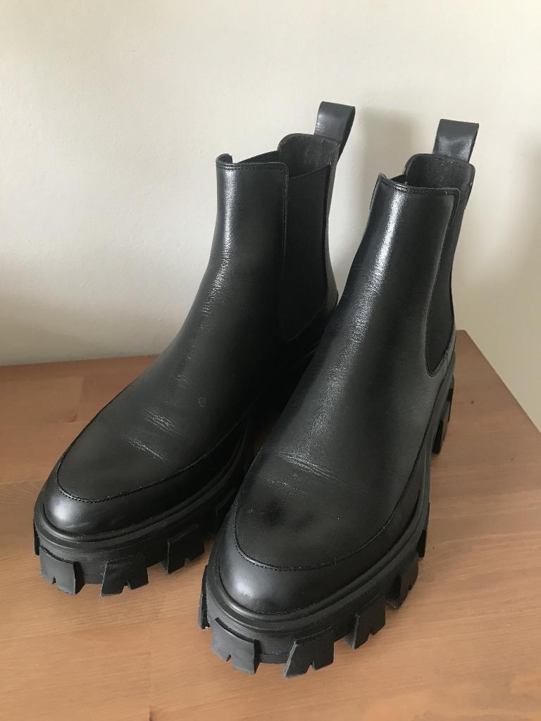 Billi Bi Boots Leather Size 40, Zwart, Lage of Enkellaarzen, Ophalen of Verzenden, Zo goed als nieuw