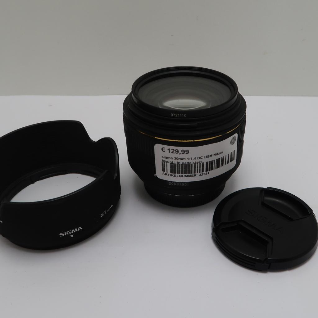 Sigma 30mm 1:1.4 DC HSM Nikon Lens | in Goede Staat, Niet ingevuld, Zo goed als nieuw, Niet ingevuld, Niet ingevuld