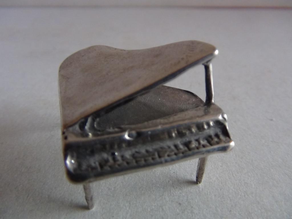 Miniatuur zilver FE6 piano vleugel zilveren miniaturen, Verzenden, Zilver