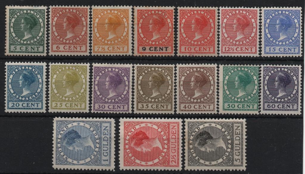 149 t/m 165 ONGEBRUIKT ( Wilhelmina 1924-26 Cat. € 660,-), Postzegels en Munten, Postzegels | Nederland, Ophalen of Verzenden