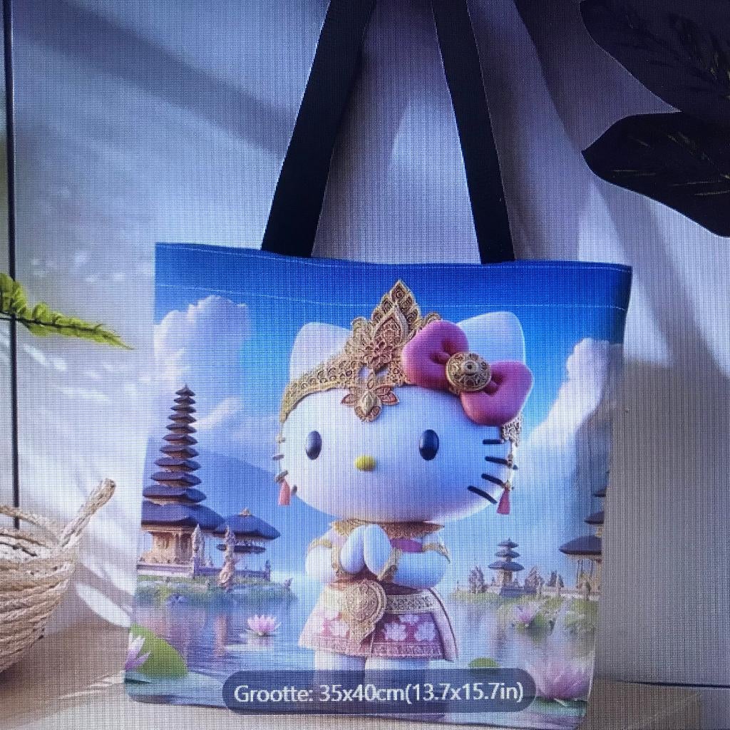 Leuke (Schouder/Hand) Tas  HELLO KITTY op BALI - INDONESIA, Verzenden, Nieuw, Overige kleuren