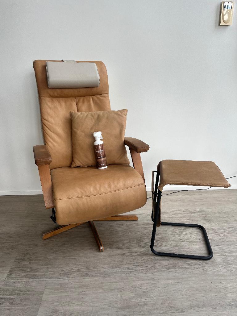 Prominent S-100 Sta Op Fauteuil Rug Massage USB Wellness M, Ophalen of Verzenden, Zo goed als nieuw, Leer, Minder dan 50 cm