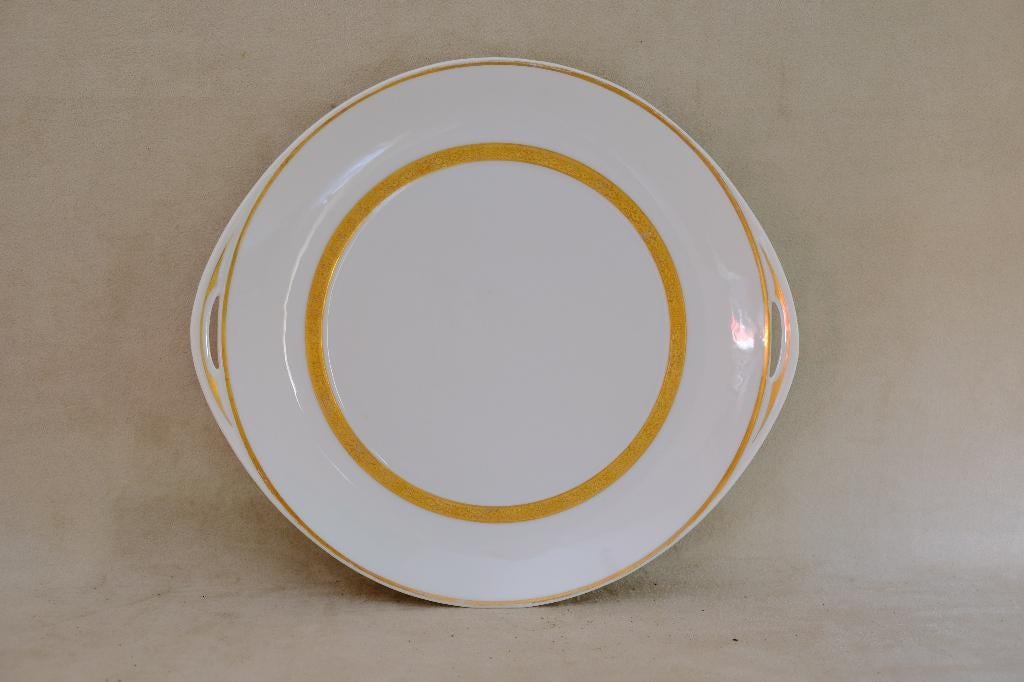 schaal porselein verguld Germany Ohme / Jungerhans Rotterdam, Antiek en Kunst, Ophalen of Verzenden