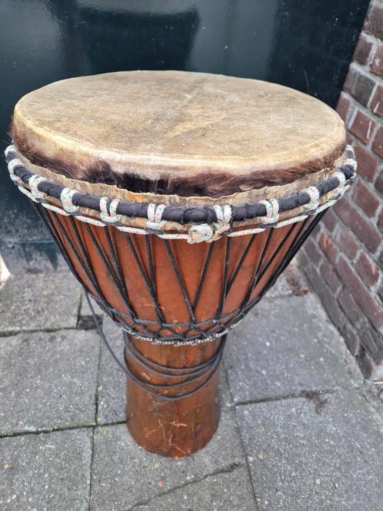 Houten Djembe trommel, Ophalen of Verzenden, Gebruikt, Trommel