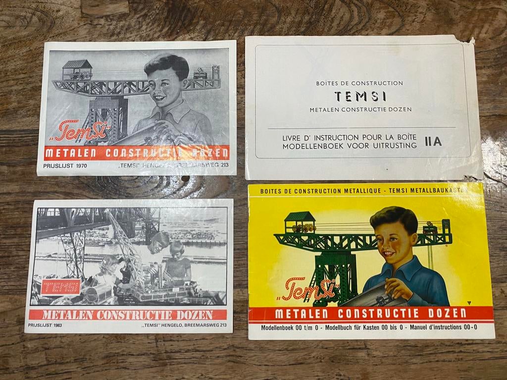 Temsi instructiefolder, handleiding en 2x prijslijst 1970-80, Verzamelen, Speelgoed, Ophalen of Verzenden, Gebruikt