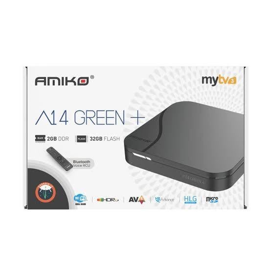Amiko A14 Green+ Android TV Box met 2GB RAM en 32GB Flash, Ophalen, Nieuw, Minder dan 500 GB
