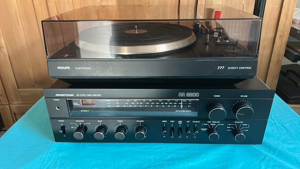 Mooie stereo set van philips/aristona type AR2200, Ophalen, Philips, Refurbished, Losse componenten