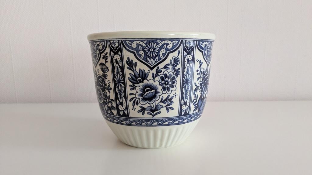 Delfts blauw bloempot, Ophalen of Verzenden