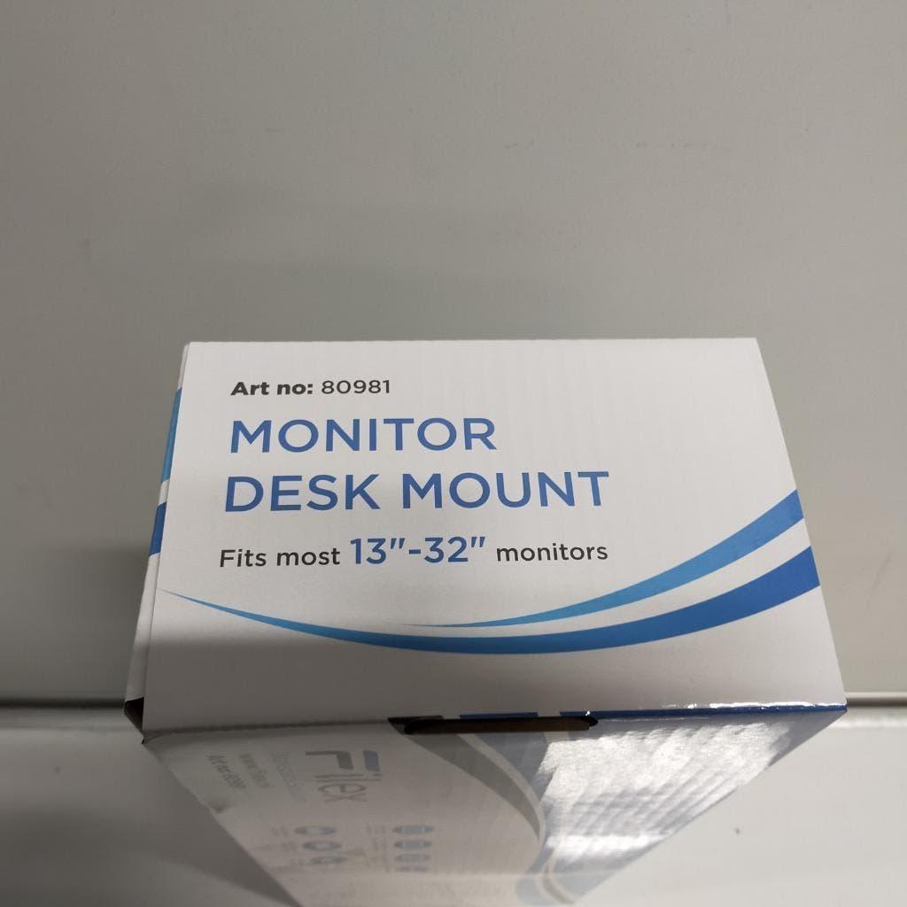 NIEUW in doos monitorarm  enkel zwart, Computers en Software, Monitoren, IPS, Nieuw, Ophalen of Verzenden, Quad HD (2K)