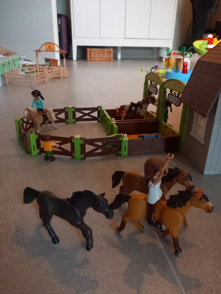 Spirit manege playmobil, Kinderen en Baby's, Ophalen, Zo goed als nieuw