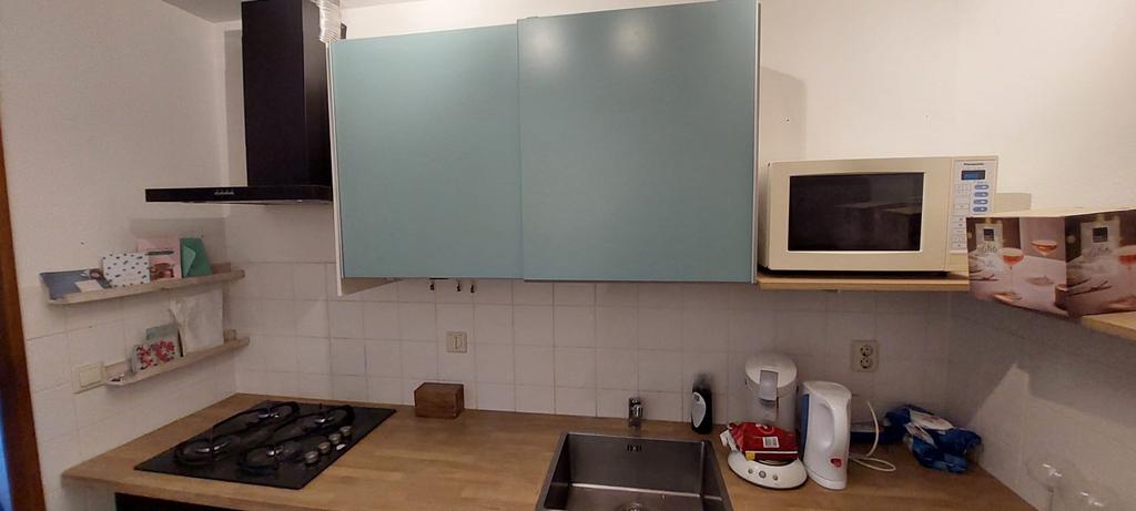 Complete hoekkeuken 267x120 cm met apparatuur - goede staat, Gebruikt, Wit, Hoekkeuken, Ophalen of Verzenden