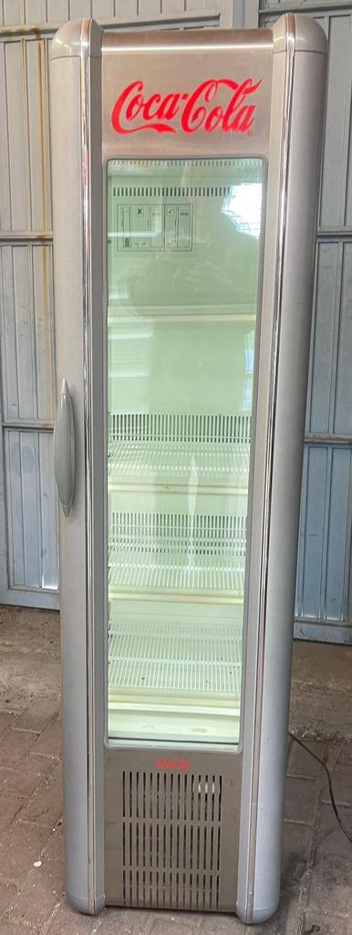 Coca cola koelkast met glasdeur, Ophalen, Gebruikt, 160 cm of meer