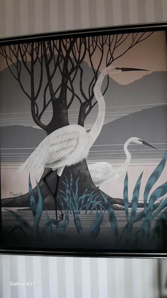 2 olieschilderijen van Franco, Antiek en Kunst, Kunst | Schilderijen | Abstract, Ophalen