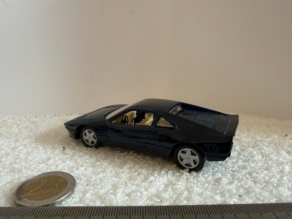 Maisto Ferrari 288 GTO Shell Collezione - Donkerblauw, Ophalen of Verzenden, Zo goed als nieuw, Auto, Overige merken