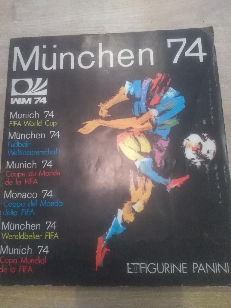Panini album Munchen 1974, Ophalen of Verzenden, Zo goed als nieuw, Buitenlandse clubs, Poster, Plaatje of Sticker