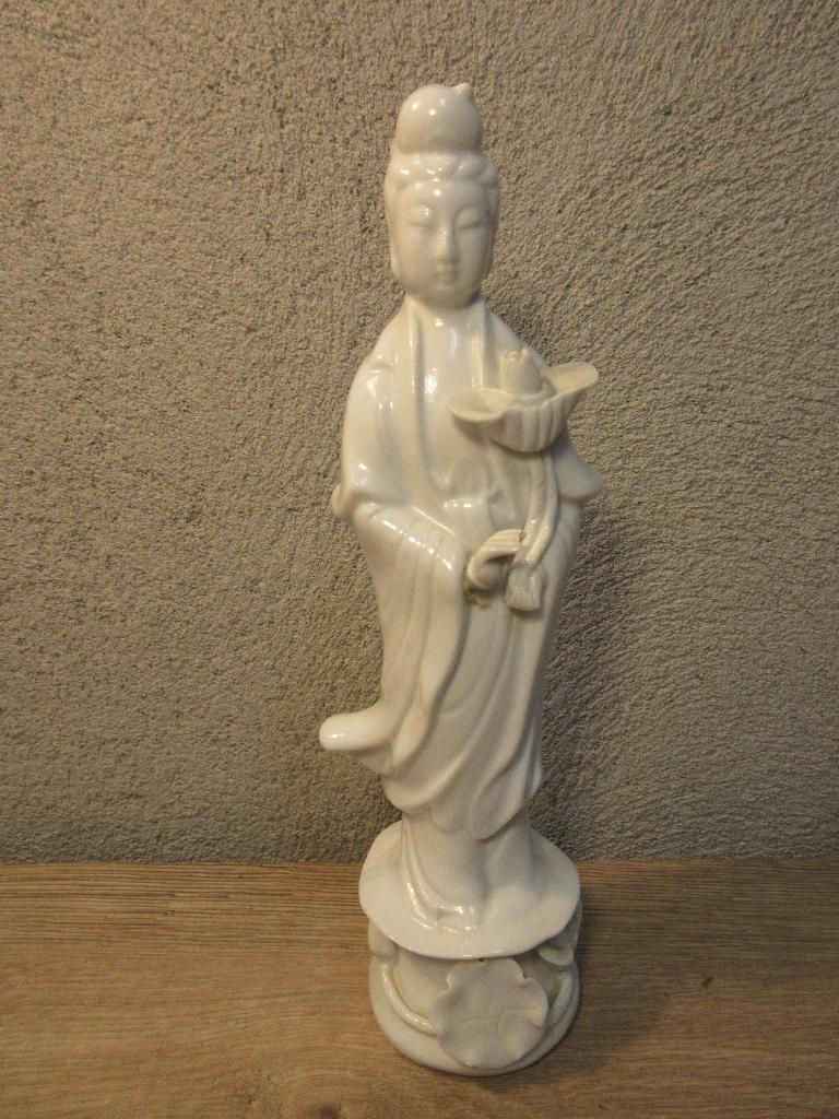 Chinees beeld Guanyin wit porselein, Ophalen of Verzenden