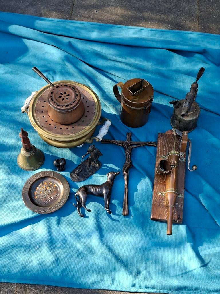 Antiek koper en brons voorwerpen en beeldjes, Ophalen of Verzenden, Brons