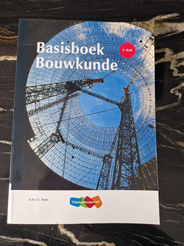 Basisboek Bouwkunde 5e druk, Boeken, Studieboeken en Cursussen, Ophalen of Verzenden, Beta, HBO