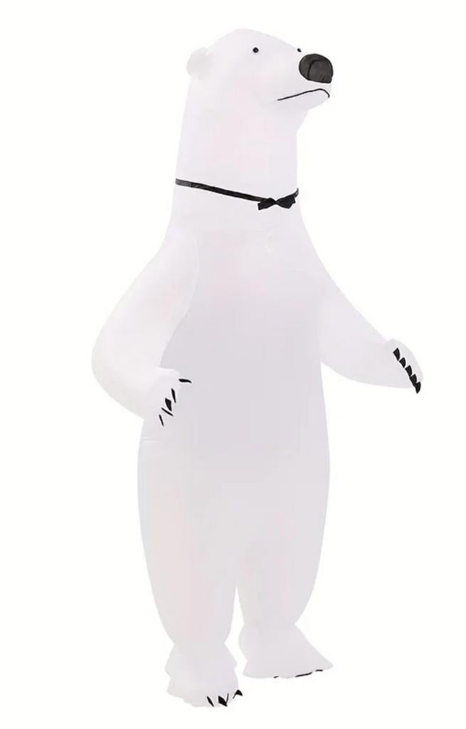 Ijsbeer kostuum mascotte, Ophalen