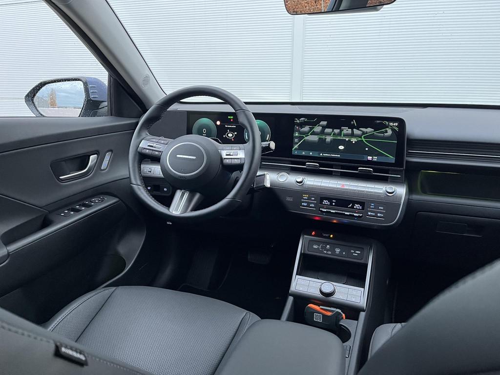 Hyundai Kona 1.6 GDI HEV Premium / Navigatie / Apple Carplay, Euro 6, Blauw, Origineel Nederlands, Bedrijf