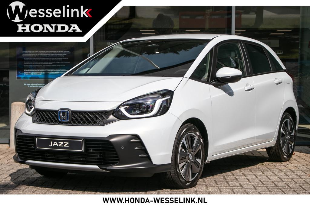 Honda Jazz 1.5 e:HEV Advance | Honda Sensing | Apple cp/Andr, 4 cilinders, Leder en Stof, 122 pk, Bedrijf