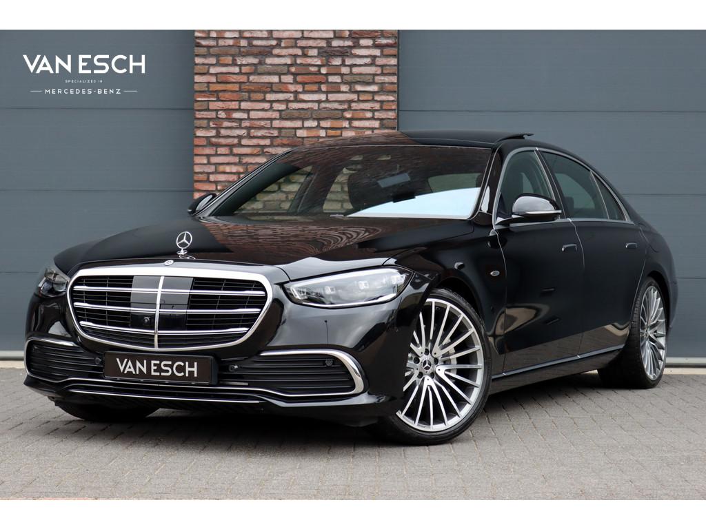 Mercedes-Benz S-Klasse 580 e 4MATIC Lang | Airmatic | Distro, 12 maanden, Gebruikt, 510 pk, Zwart