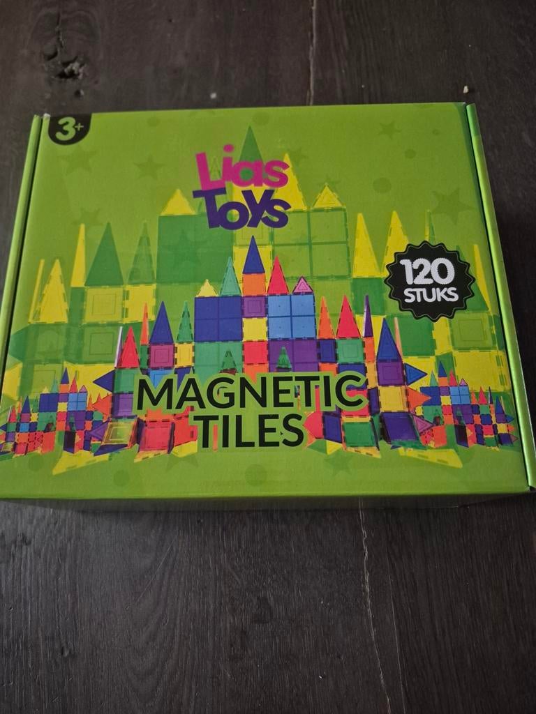 Lias Toys Magnetic Tiles 120 stuks, Overige merken, ., Nieuw, Ophalen of Verzenden