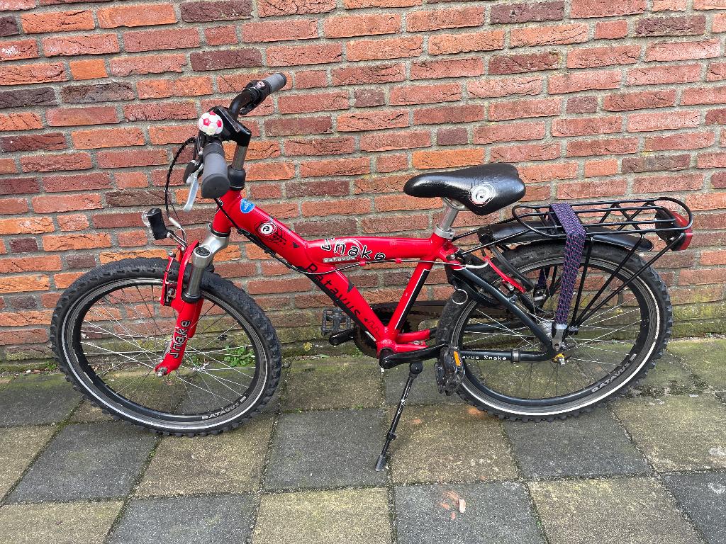 Batavus Snake rood zwart 22 inch, Ophalen, Zo goed als nieuw, 20 inch of meer, Batavus