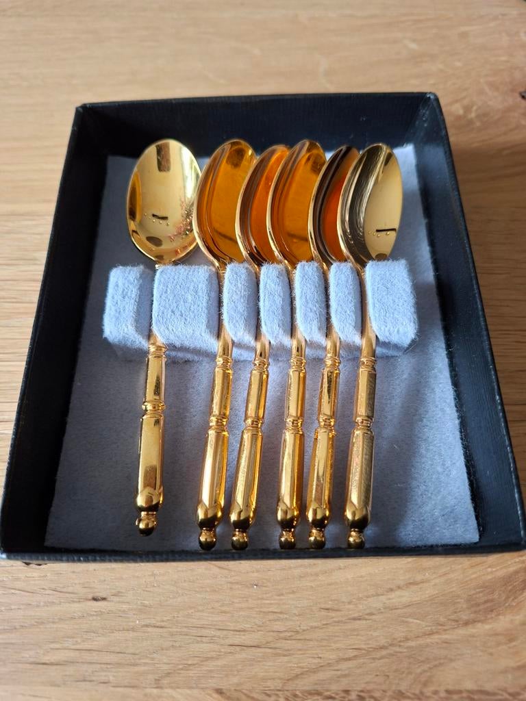 Vintage Orfèvrerie de Chambly France verguld en gemerkt, Antiek en Kunst, Antiek | Bestek, Ophalen of Verzenden