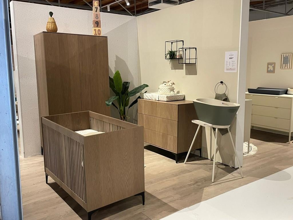 Kidsmill Levi babykamer walnoot 3-delig, Kinderen en Baby's, Kinderkamer | Complete kinderkamers, Zo goed als nieuw, Jongetje of Meisje