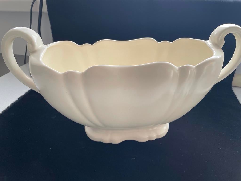 Vintage Crown Devon Saffier schaal met handvatten, Ophalen of Verzenden